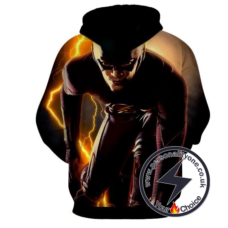 Angry Flash 3D Printed - The Flash Hoodies - Star Lab